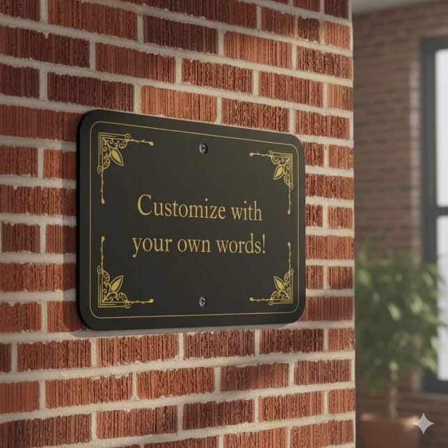 Personalized Metal Sign Customized with Your Text (Personalized Metal Sign Customized with Your Text)