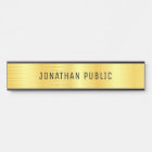 Personalized Metallic Look Faux Gold Elegant