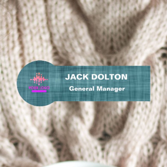 Personalized Metallic Name Badge for Employee (Creator Uploaded)