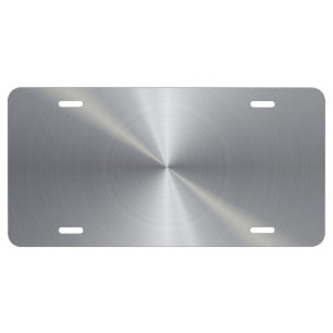 Personalized Metallic Radial Texture 2 License Plate