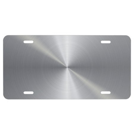 Personalized Metallic Radial Texture 2 License Plate