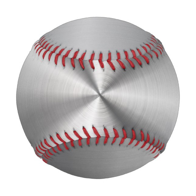 Personalized Metallic Radial Texture Baseball (Front)