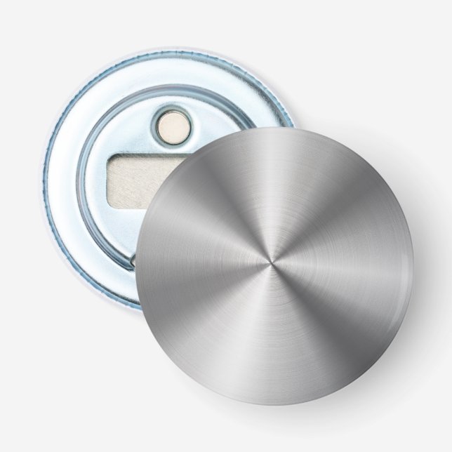 Personalized Metallic Radial Texture Bottle Opener (Front)