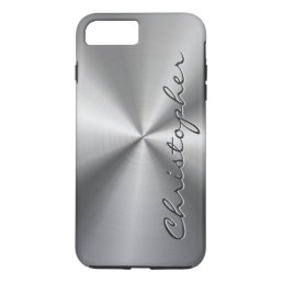 Personalized Metallic Radial Texture iPhone 8 Plus/7 Plus Case