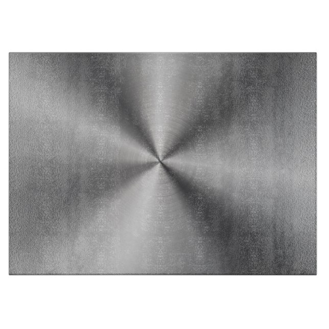 Personalized Metallic Radial Texture Cutting Board (Front)