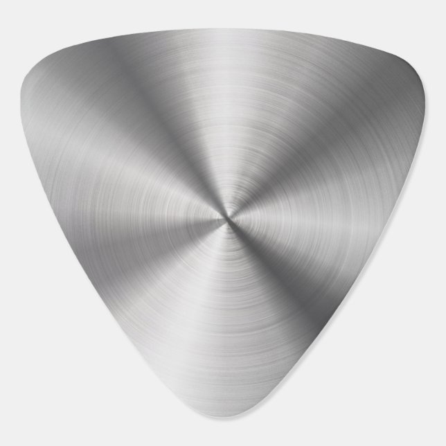 Personalized Metallic Radial Texture Guitar Pick (Back)