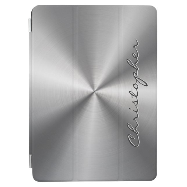 Personalized Metallic Radial Texture iPad Air Cover (Front)