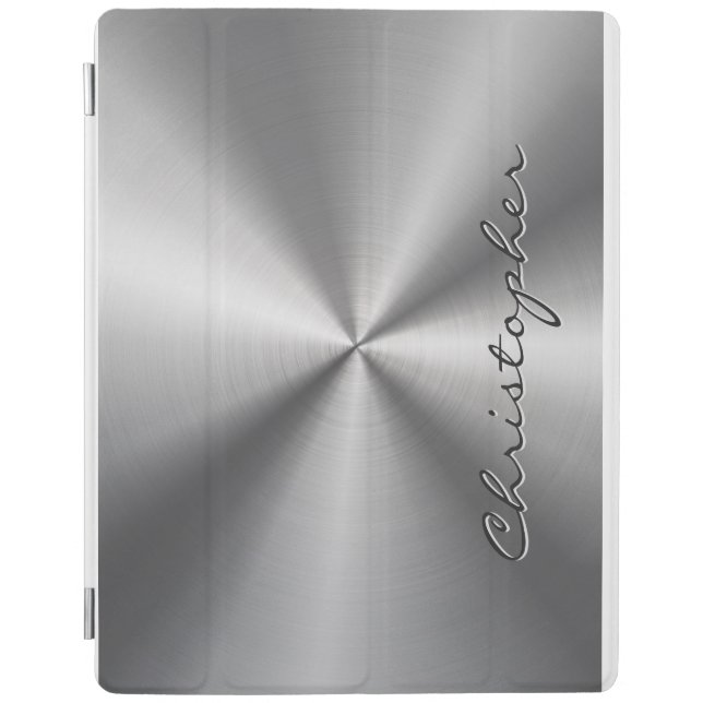 Personalized Metallic Radial Texture iPad Air Cover (Front)
