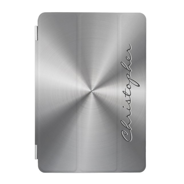 Personalized Metallic Radial Texture iPad Mini Cover (Front)