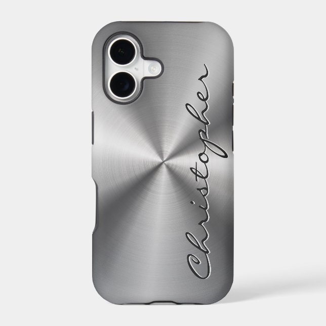 Personalized Metallic Radial Texture Iphone Case (Back)