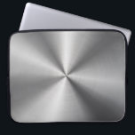 Personalized Metallic Radial Texture Laptop Sleeve<br><div class="desc">Feel free to modify the design according to your own preferences. You may change the design location, orientation, background colors and size. Also, you may add your own text, or slogan set its font, location and size, all in order to create the ultimate personal gift for you and your loved...</div>