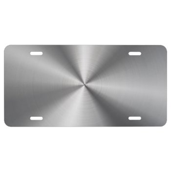 Personalized Metallic Radial Texture License Plate by electrosky at Zazzle