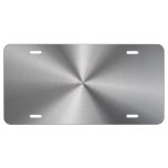 Personalized Metallic Radial Texture License Plate at Zazzle