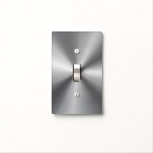 Personalized Metallic Radial Texture Light Switch Cover