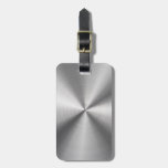 Personalized Metallic Radial Texture Luggage Tag at Zazzle