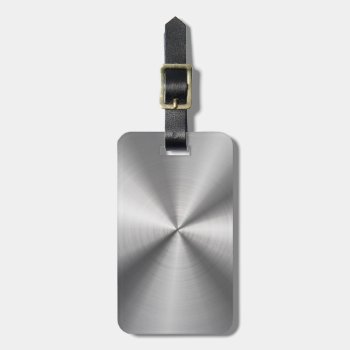 Personalized Metallic Radial Texture Luggage Tag by electrosky at Zazzle