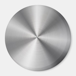 Personalized Metallic Radial Texture Magnet