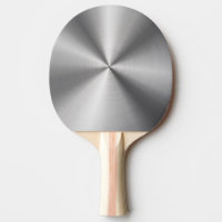 Personalized Metallic Radial Texture Ping-Pong Paddle