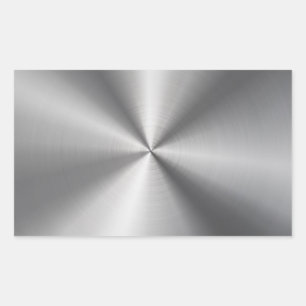 Personalized Metallic Radial Texture Rectangular Sticker