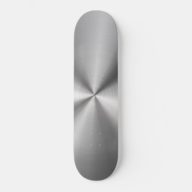 Personalized Metallic Radial Texture Skateboard Deck (Front)