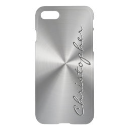 Personalized Metallic Radial Texture iPhone SE/8/7 Case
