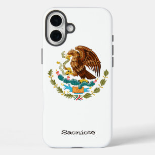 Personalized Mexican Eagle iPhone 16 Plus Case