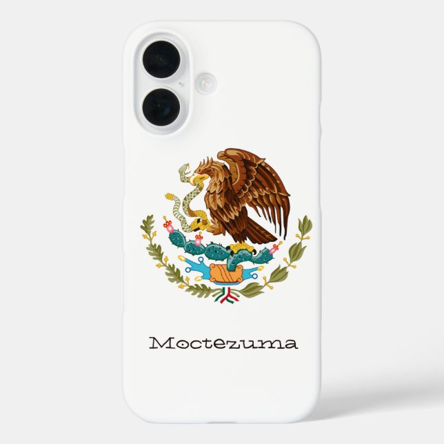 Personalized Mexican Eagle Side Green Red Lines Case-Mate iPhone Case (Back)