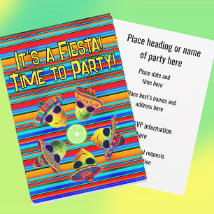 Personalized Mexican Fiesta Invitation