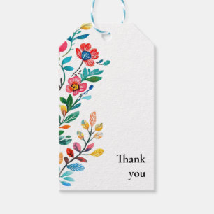 Personalized Mexican Floral Wedding Gift Tags