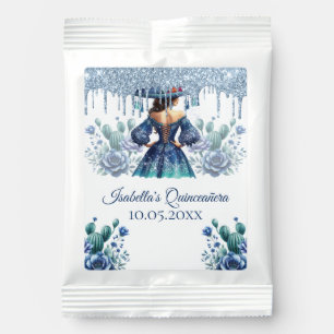 Personalized Mexican Style Quinceañera Royal Blue Margarita Drink Mix