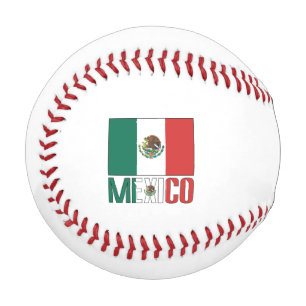 Personalized Mexico Flag Baseball