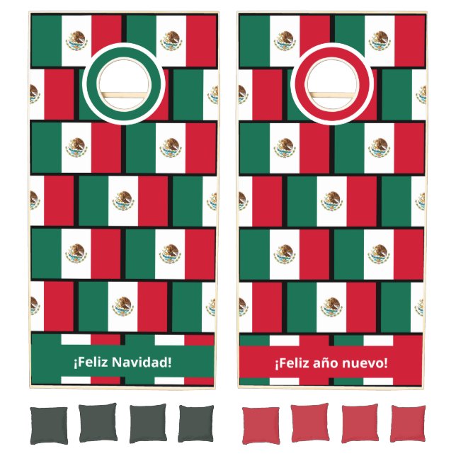 Personalized MEXICO FLAG Cornhole Set (Set)