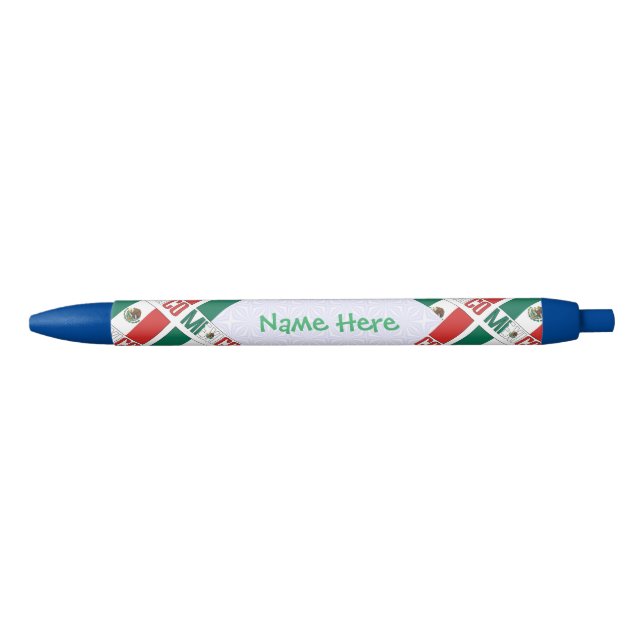 Personalized Mexico Tiled Flag  Pen (Front)