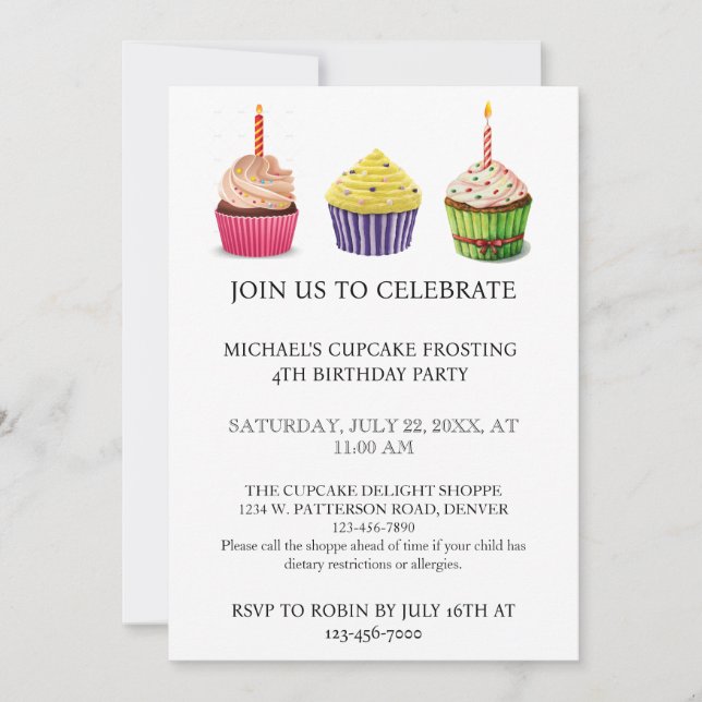 Personalized Michael's  Birthday Invitation (Front)