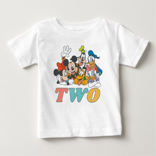 Personalized Mickey and Friends 2nd Birthday Baby T_Shirt