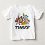 Personalized Mickey and Friends Birthday Baby T-Shirt<br><div class="desc">This cute Birthday graphic features the whole Mickey Mouse gang. Make it extra special by adding your child's age!</div>