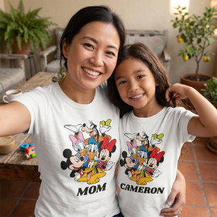 Personalized Mickey and Friends Mom T-Shirt