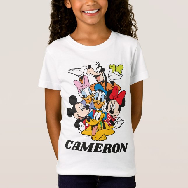 Personalized Mickey and Friends  T-Shirt (Front)