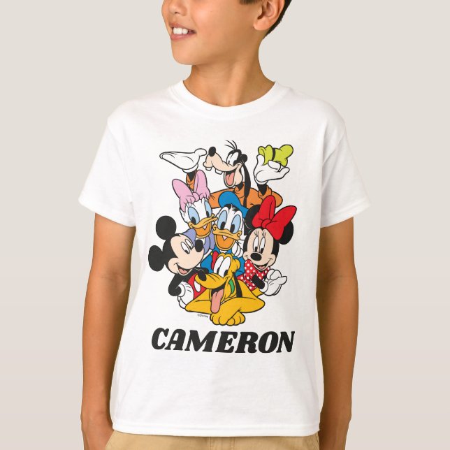 Personalized Mickey and Friends  T-Shirt (Front)
