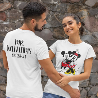 Personalized Mickey & Minnie - Just Married T-Shirt