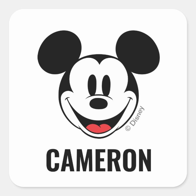 Personalized Mickey Mouse | Back to School Labels (Front)