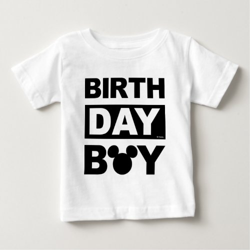 Personalized Mickey Mouse Birthday Boy Baby T_Shirt