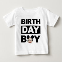 Personalized Mickey Mouse Birthday Boy Baby T-Shirt