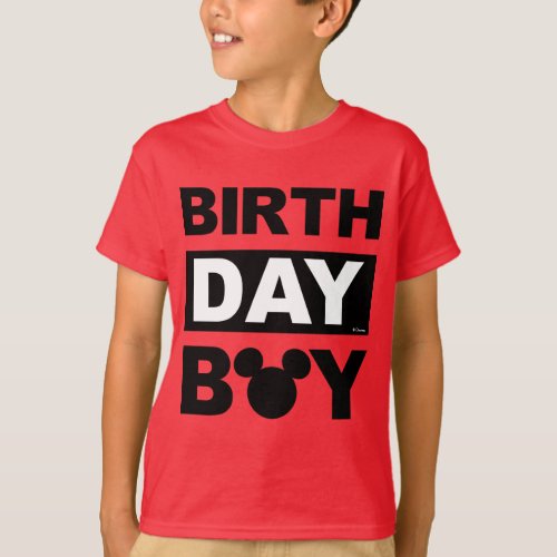 Personalized Mickey Mouse Birthday Boy T_Shirt