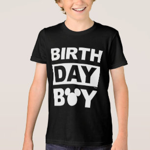 Personalized Mickey Mouse Birthday Boy Tri-Blend Shirt