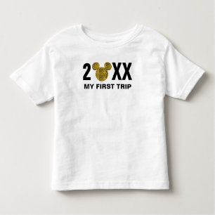 Personalized Mickey Mouse Cheetah My First Trip Toddler T-shirt