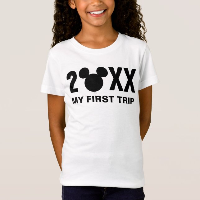Personalized Mickey Mouse | My First Trip T-Shirt (Front)