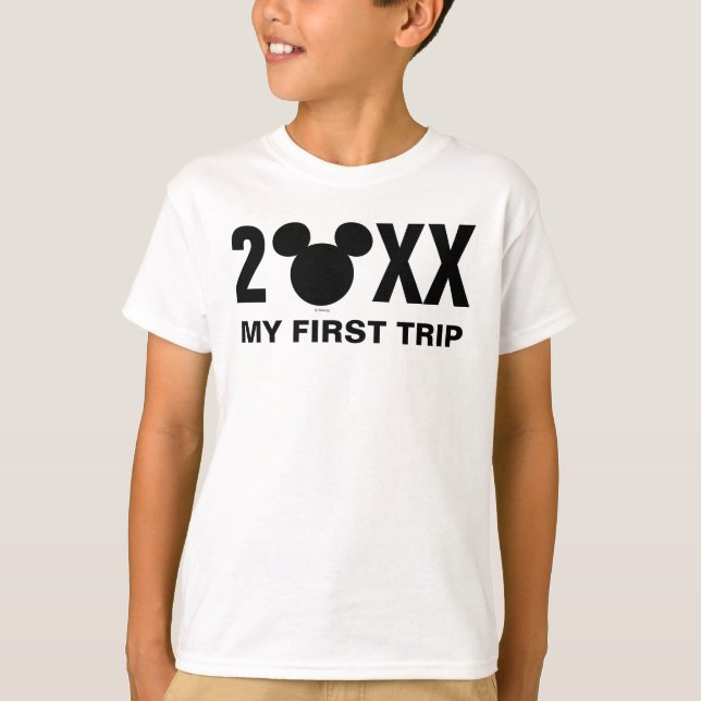 Personalized Mickey Mouse | My First Trip T-Shirt (Front)