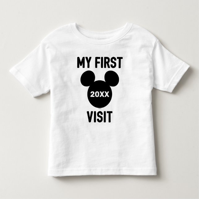 Personalized Mickey Mouse My First Visit T-Shirt (Front)