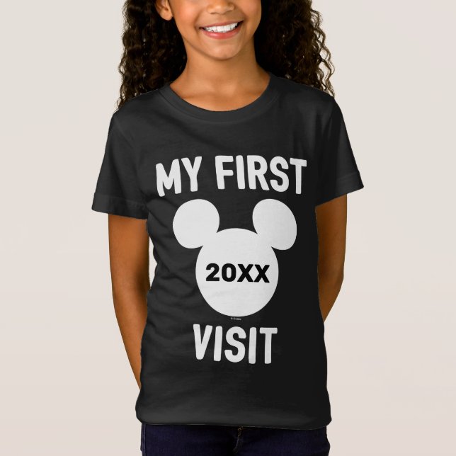 Personalized Mickey Mouse My First Visit T-Shirt (Front)